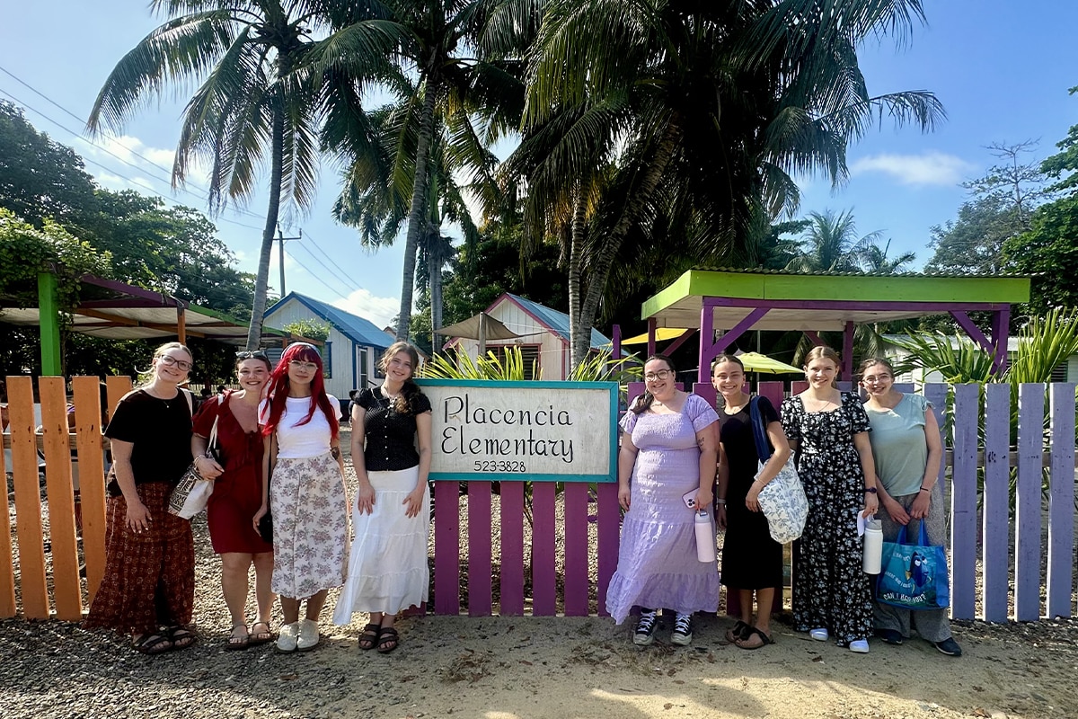 A group of SNHU students who spent their spring break stepping outside the classroom and into communities across the country and internationally.